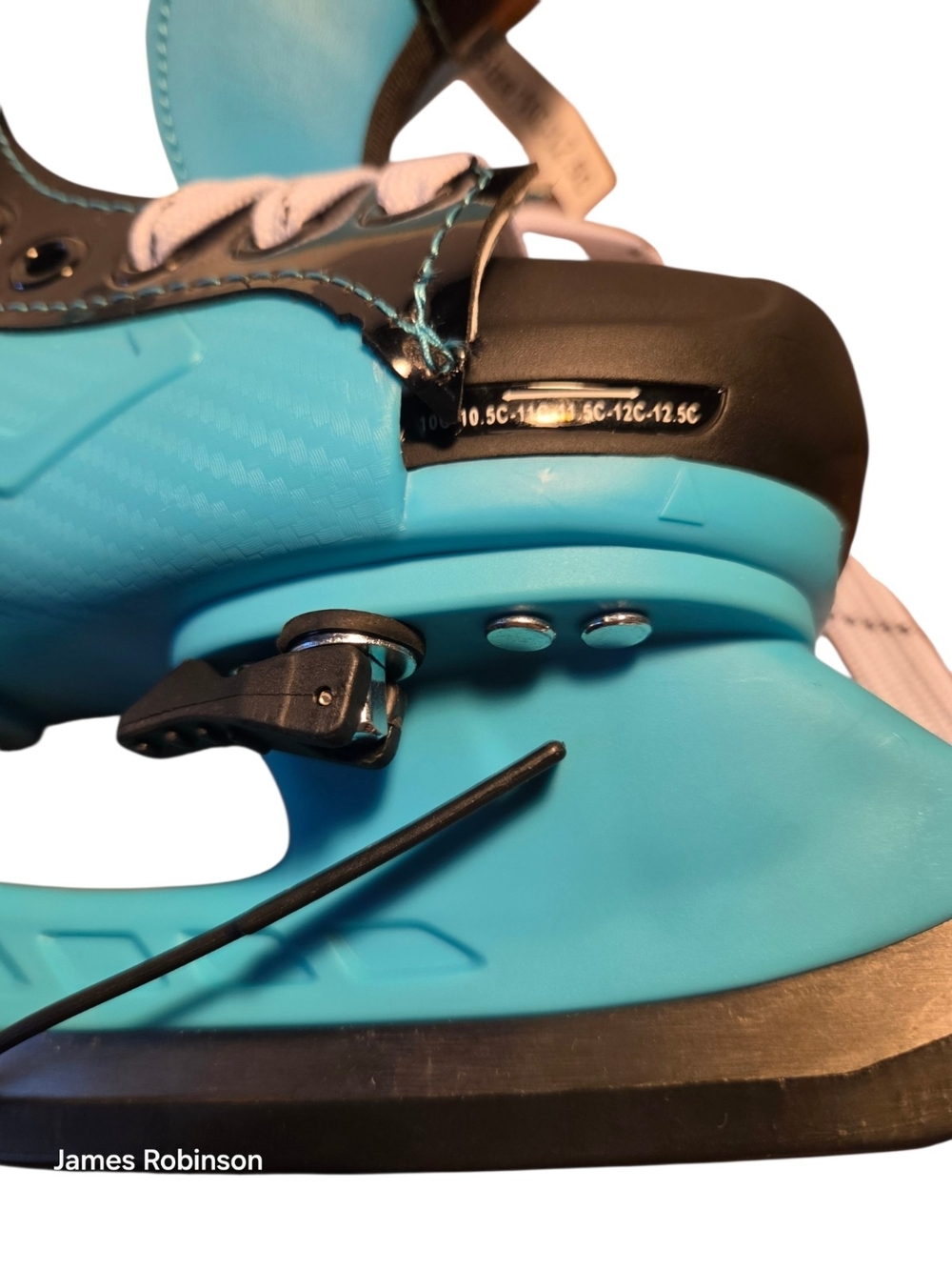 AmyLion Adjustable Youth Ice Hockey Skates Black/Blue Size 10C-12.5C ** - Picture 7 of 11